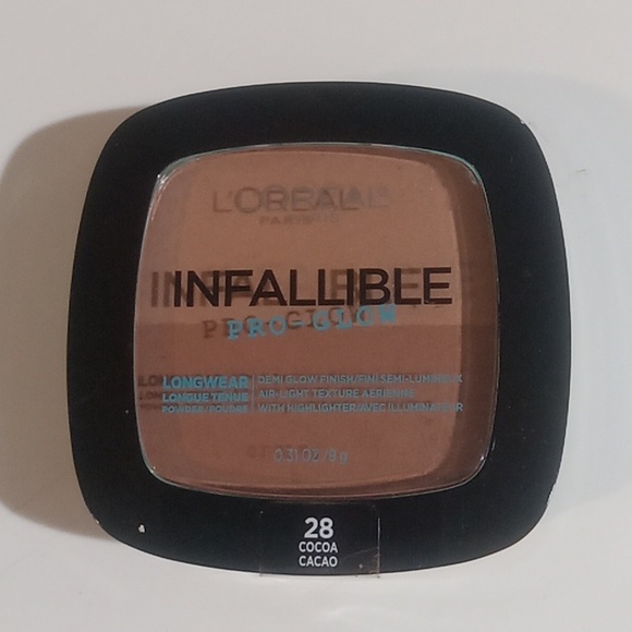 28 Cocoa Loreal Pro-glow Lasting Glow Powder NWT - Picture 1 of 4